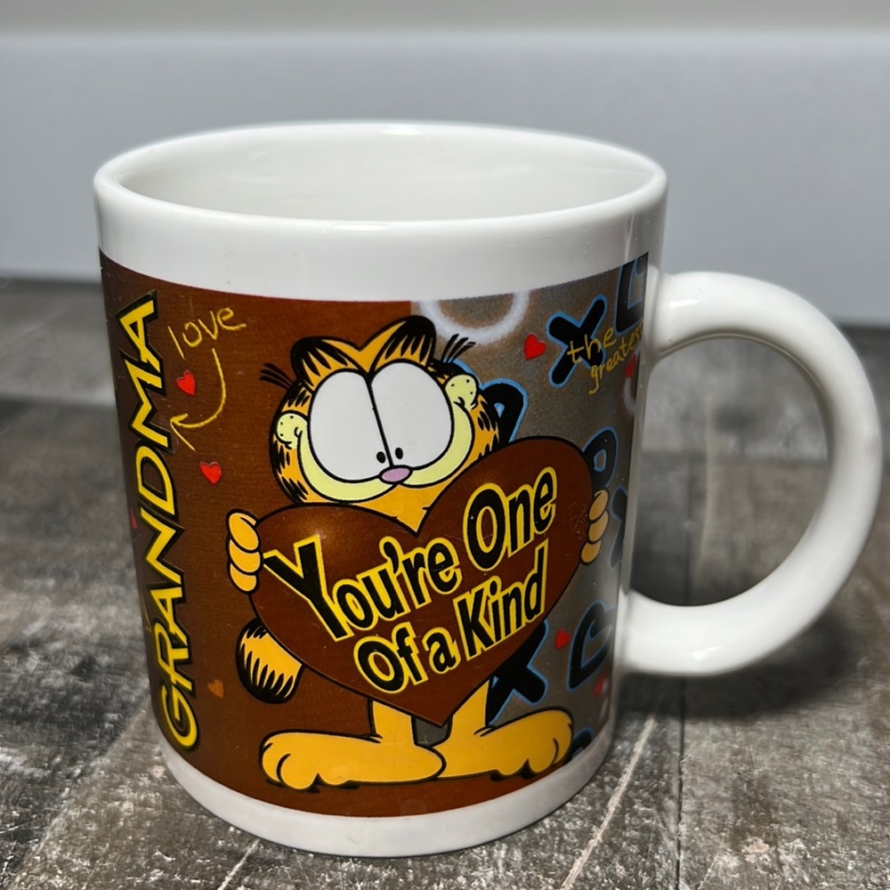 Vintage Ceramic Mug School Designs by Giftco "Grandma you're one of a kind"